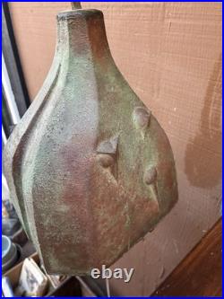 Vintage 28 Paolo Soleri hummingbird Brutalist Cast Bronze Wind Bell Chime bird