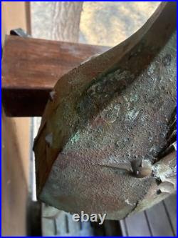 Vintage 28 Paolo Soleri hummingbird Brutalist Cast Bronze Wind Bell Chime bird