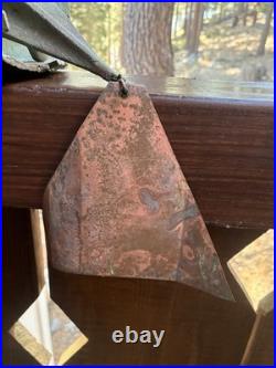 Vintage 28 Paolo Soleri hummingbird Brutalist Cast Bronze Wind Bell Chime bird
