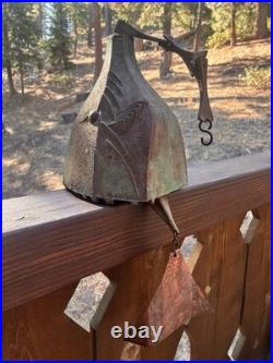 Vintage 28 Paolo Soleri hummingbird Brutalist Cast Bronze Wind Bell Chime bird Vintage 28 Paolo Soleri hummingbird Brutalist Cast Bronze Wind Bell Chime bird