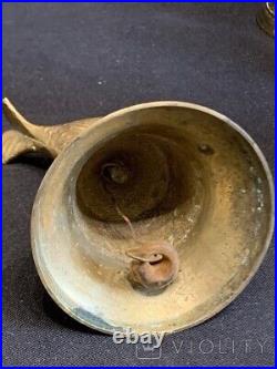 Vintage 4 Bells Collection Germany Bird Ship Brass Collector Decor Rare Old 20th
