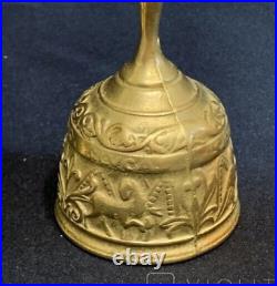 Vintage 4 Bells Collection Germany Bird Ship Brass Collector Decor Rare Old 20th