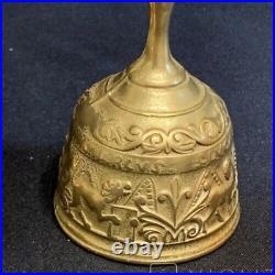 Vintage 4 Bells Collection Germany Bird Ship Brass Collector Decor Rare Old 20th