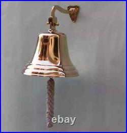 Vintage 6 Brass Ship Bell Polished Premium Nautical Boat's Bell Maritime