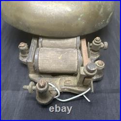 Vintage 8 Industrial Electric Bell Brass Fire School Alarm Antique Steampunk