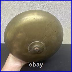 Vintage 8 Industrial Electric Bell Brass Fire School Alarm Antique Steampunk