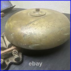 Vintage 8 Industrial Electric Bell Brass Fire School Alarm Antique Steampunk
