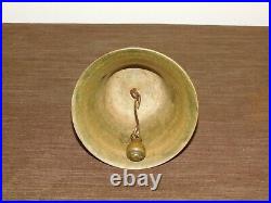 Vintage Antique 9 High Handheld Brass School Teachers Bell