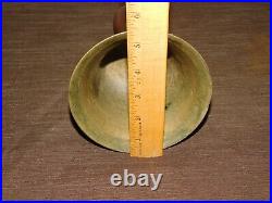 Vintage Antique 9 High Handheld Brass School Teachers Bell