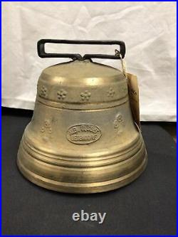 Vintage Antique Alb Gusset Uetendorf Brass Bell