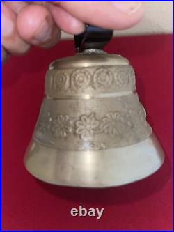 Vintage Antique Alb Gusset Uetendorf Brass Cow Bell