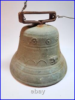 Vintage Antique Alb Gusset Uetendorf swiss cow Brass Bell