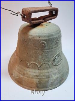 Vintage Antique Alb Gusset Uetendorf swiss cow Brass Bell