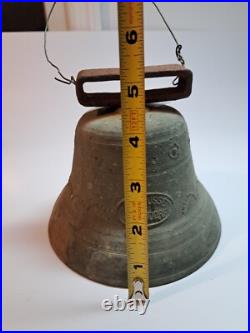 Vintage Antique Alb Gusset Uetendorf swiss cow Brass Bell