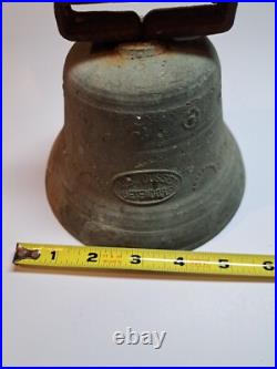 Vintage Antique Alb Gusset Uetendorf swiss cow Brass Bell