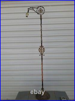 Vintage Antique Art Deco Bridge Floor Lamp