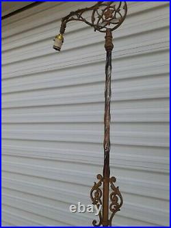 Vintage Antique Art Deco Bridge Floor Lamp