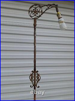 Vintage Antique Art Deco Bridge Floor Lamp