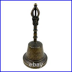 Vintage Antique Bell Bronze Brass Quality Medium Loud Sound School Farm Rare