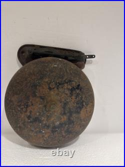 Vintage Antique Bevin 10 inMechanical Iron Boxing Bell, Early 1900's