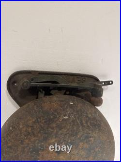 Vintage Antique Bevin 10 inMechanical Iron Boxing Bell, Early 1900's