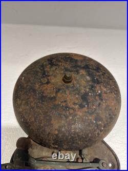 Vintage Antique Bevin 10 inMechanical Iron Boxing Bell, Early 1900's