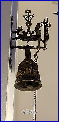 Vintage Antique Big Heavy Brass Door/Servants Bell Country House BnB Vicarage