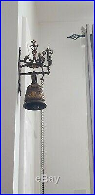 Vintage Antique Big Heavy Brass Door/Servants Bell Country House BnB Vicarage