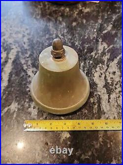 Vintage Antique Brass Bell Nice Size 4 3/4 Inch Diameter