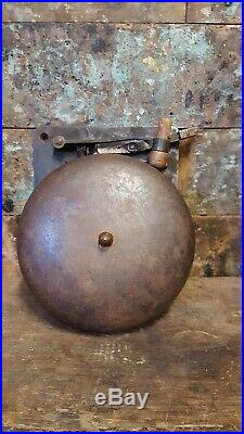 Vintage Antique Brass Boxing, Fire, School, Alarm, Bell, Gong 10