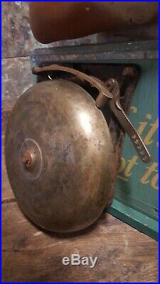 Vintage Antique Brass Boxing, Fire, School, Alarm, Bell, Gong 10
