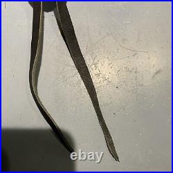 Vintage Antique Brass Graduated Sleaigh Bells On Leather