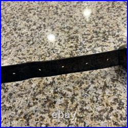 Vintage/Antique Brass Sleigh Bells Set Of 18 On a 58 Leather Strap Christmas