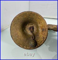 Vintage Antique Bronze Wing Spread Eagle 1811 Bird Triple Bell Working Bells