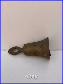 Vintage Antique Old Collectible Decorative Brass Bell Strap 50gr