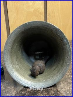 Vintage Antique Ornate Cast Bell Hunting Dog Gun Tree Bronze Heavy 5 lb 10oz