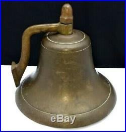 Vintage Antique Ships Bronze Bell Brass Clapper with C over W mark