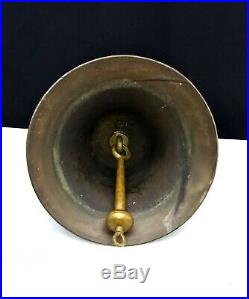 Vintage Antique Ships Bronze Bell Brass Clapper with C over W mark