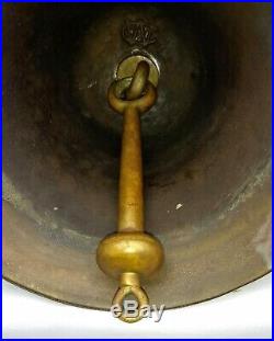 Vintage Antique Ships Bronze Bell Brass Clapper with C over W mark