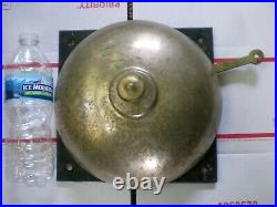 Vintage Antique brass fighting round bell MMA UFC boxing