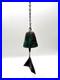 Vintage Arcosanti Soleri Cast Bronze Wind Chime Bell, Small Bell, Long Chain