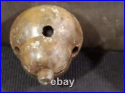 Vintage BRASS Bells (Bell Shape) (16) Approx. 44 inch Leather Strap Aged