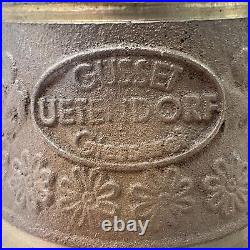 Vintage BRASS Swiss Cow Bell, Antique Alb Gusset Uetendorf, Rare Marked A