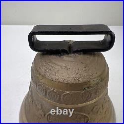 Vintage BRASS Swiss Cow Bell, Antique Alb Gusset Uetendorf, Rare Marked A