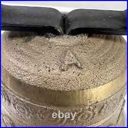 Vintage BRASS Swiss Cow Bell, Antique Alb Gusset Uetendorf, Rare Marked A
