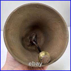 Vintage BRASS Swiss Cow Bell, Antique Alb Gusset Uetendorf, Rare Marked A