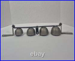 Vintage Bevin Bros Sleigh Bells Door Mount Jingle Bells Brass Shop Entry 4 Bell