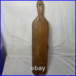 Vintage Bliss Brass Trolley Cable Car Streetcar Bell Mounted On Wood School Yard