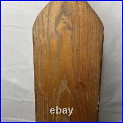 Vintage Bliss Brass Trolley Cable Car Streetcar Bell Mounted On Wood School Yard