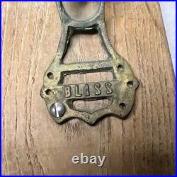 Vintage Bliss Brass Trolley Cable Car Streetcar Bell Mounted On Wood School Yard